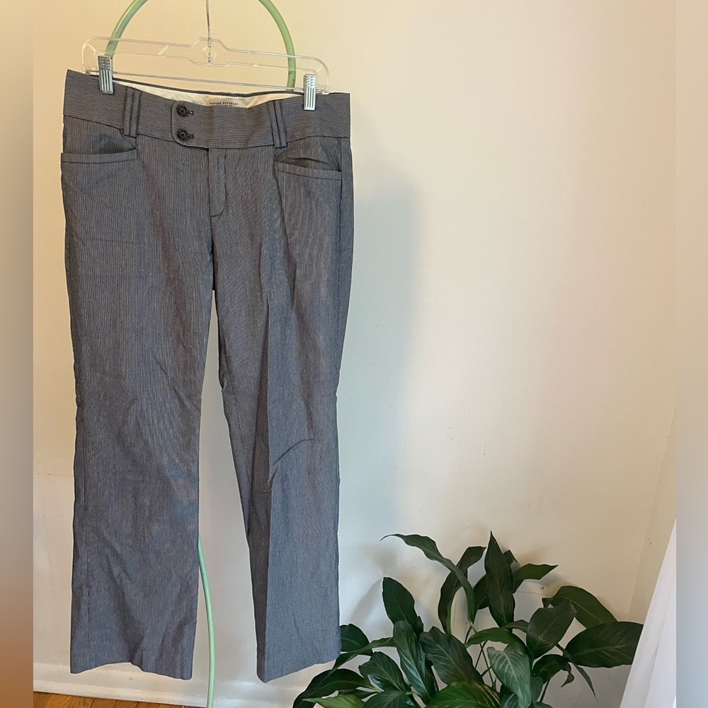Navy Pin stripe dress pants. banana republic the sloan fit.